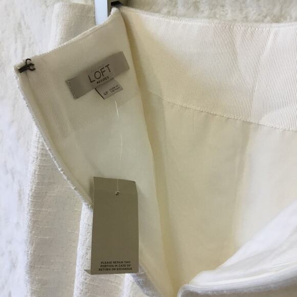 Loft White Slit Pencil Skirt - Picture 5 of 9